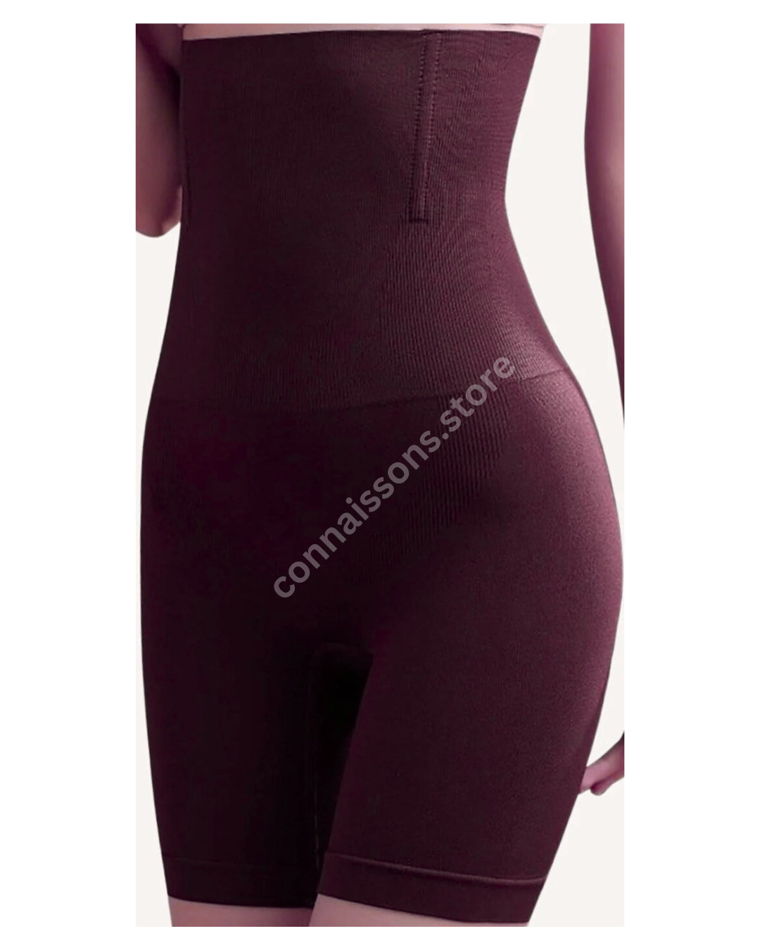 Snatched High-Waist Shapewear Tights - Chocolate