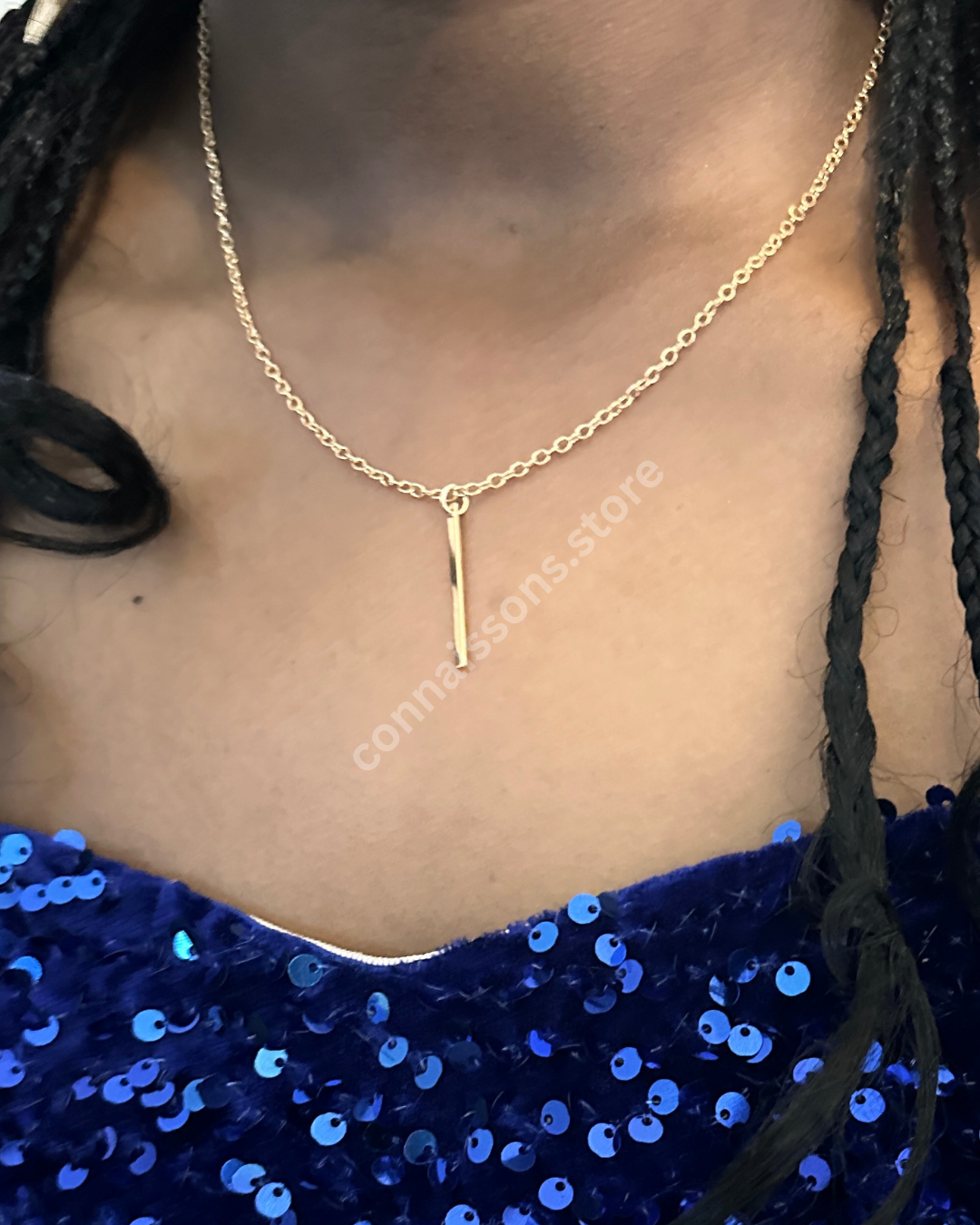 Classic Bar Necklace - Gold