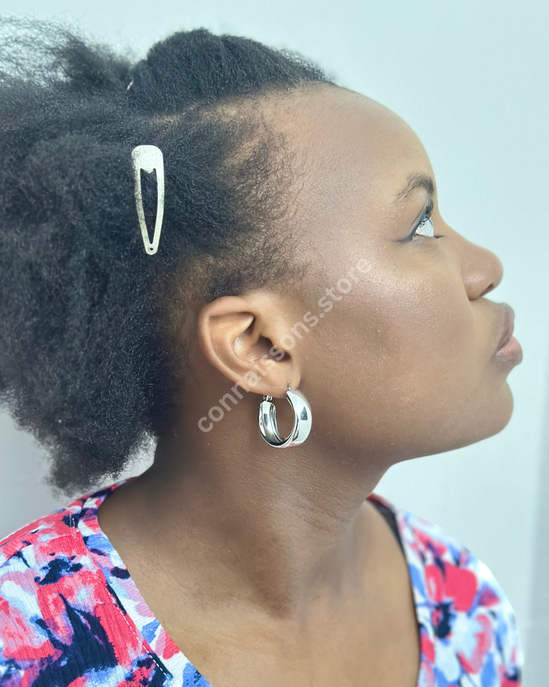 Classic Chunky Hoops - Silver