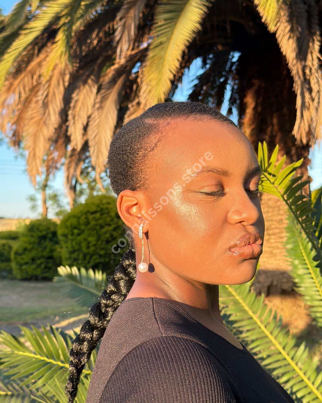 Floating Pearl Earrings