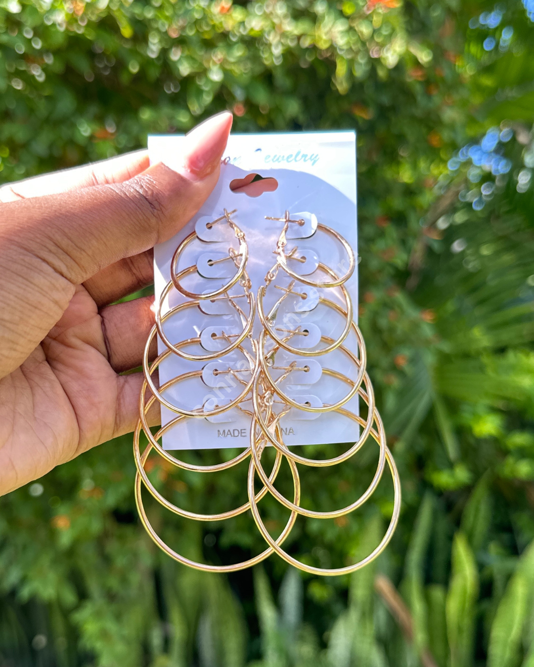 Hooped 6 Piece Set - Gold