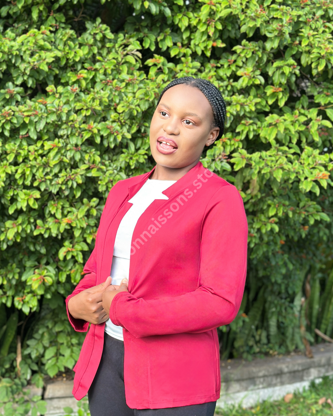 Soft Relaxed Burgundy Throwover Blazer