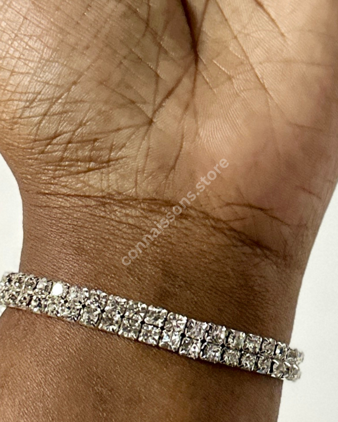 Twin Strand Sparkle Bracelet - Silver