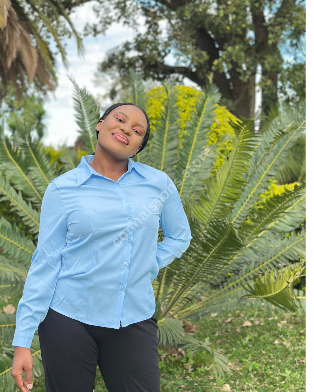 Basic Office Work Shirt - Blue