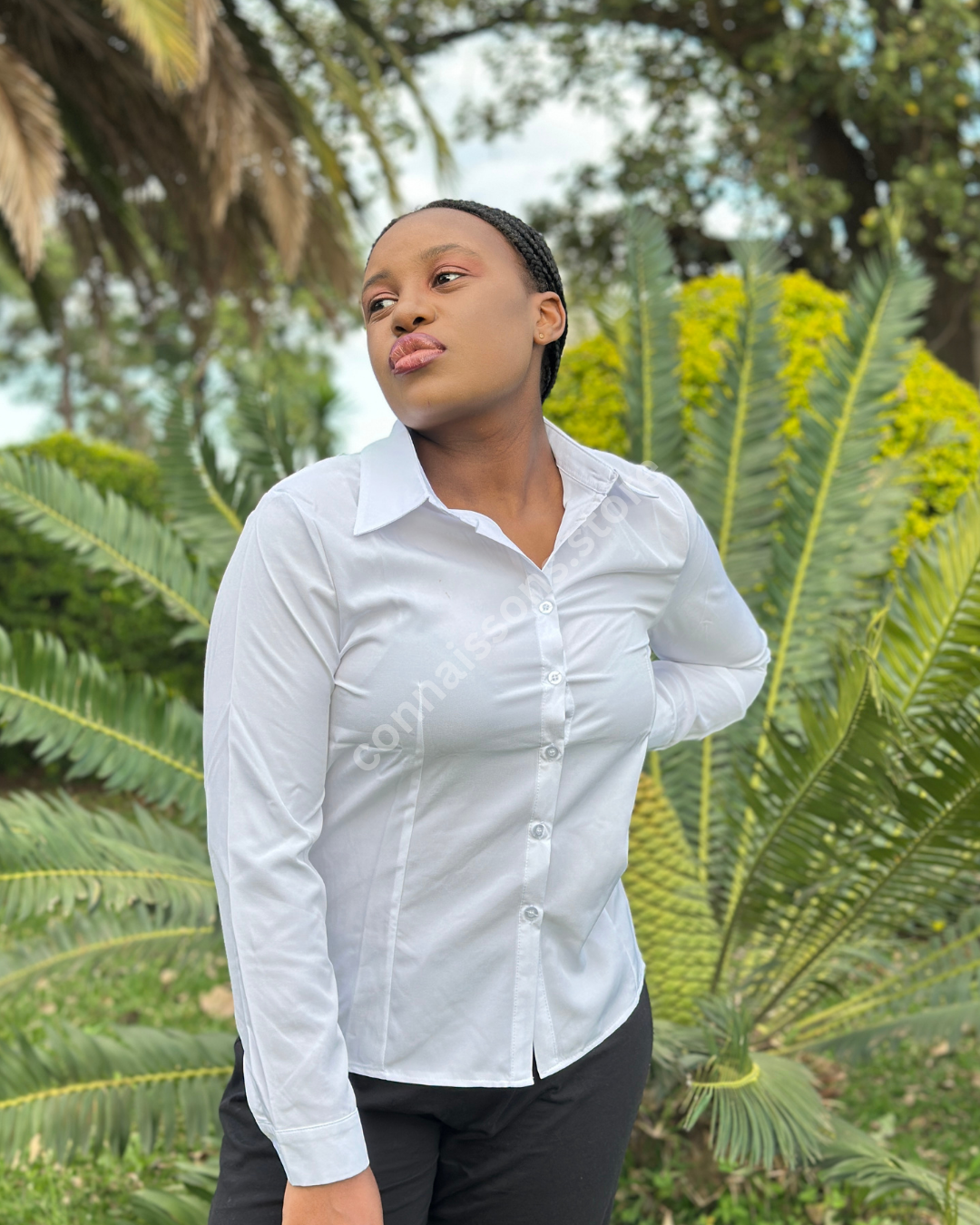 Basic Office Work Shirt - White