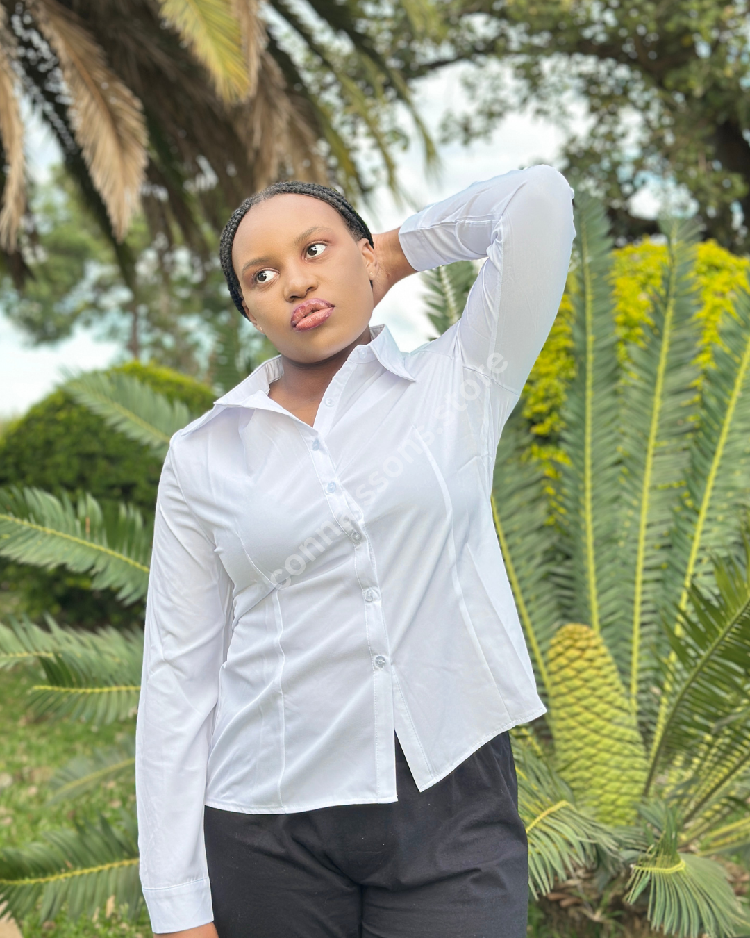 Basic Office Work Shirt - White