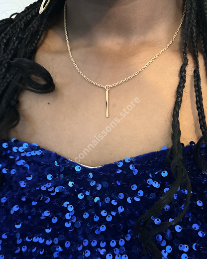 Classic Bar Necklace - Gold