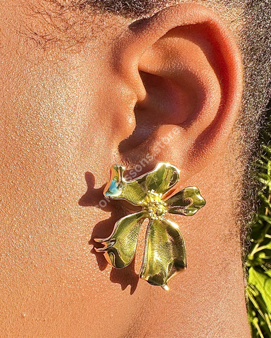 Periwinkle Earrings - Gold