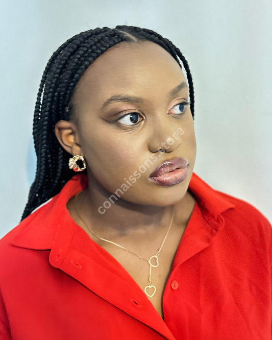 Rumpled Oval Stud - Gold