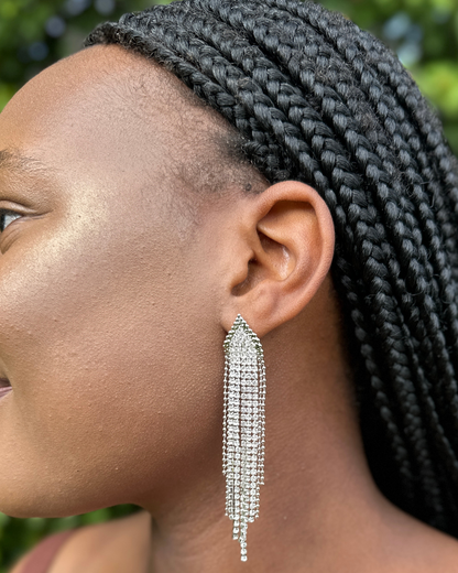 Tassel Earrings - Silver
